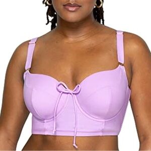 Smart & Sexy Womens 34C Swimwear Underwire Bikini Top Stellar Orchid NWT
